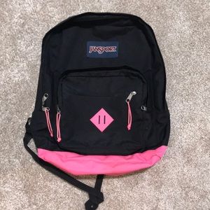 Ja sport black and pink backpack